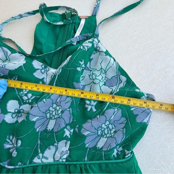 Free People Green Floral Jumpsuits & Rompers  Women Size 6 - Picture 4 of 9